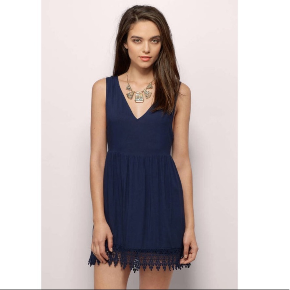 TOBI Navy Shift Dress
